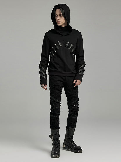 Black Punk Personalized Hoodie