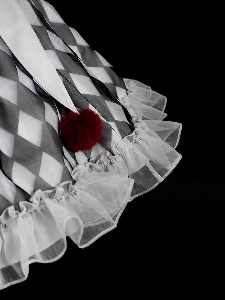 Halloween Clown Lolita Dress Black and White Pennywise Vibes