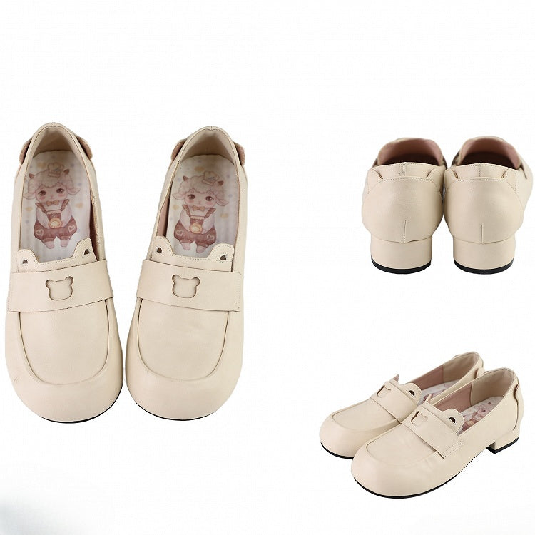 Beige Bear Design JK Slipons