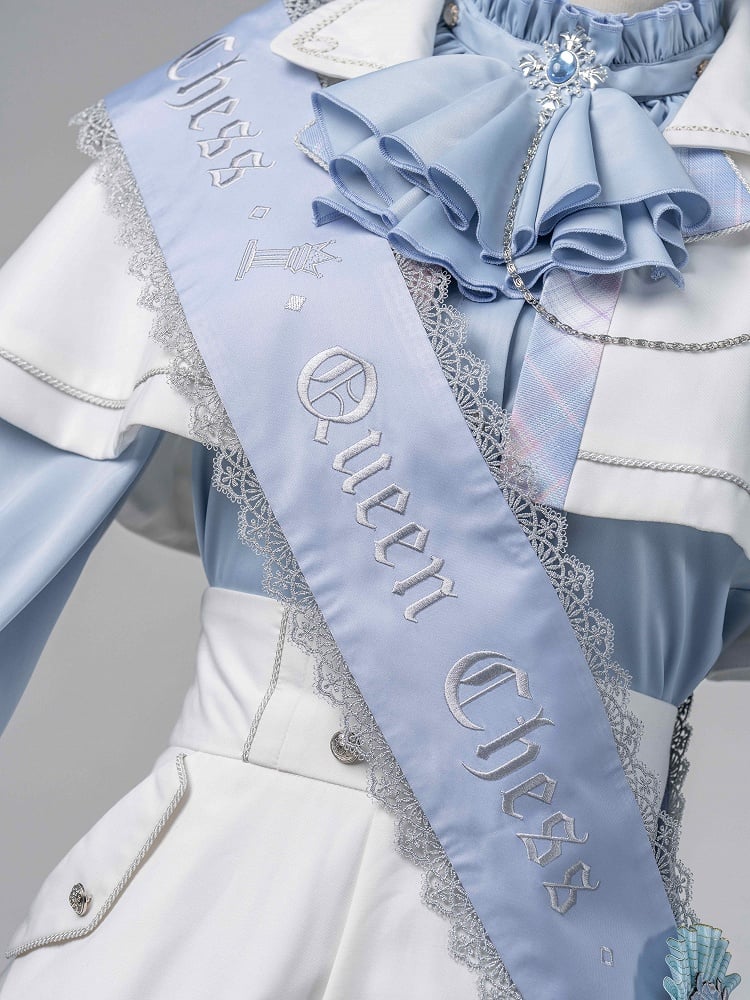 Blue / Pink / Gold Embroidered Ribbon