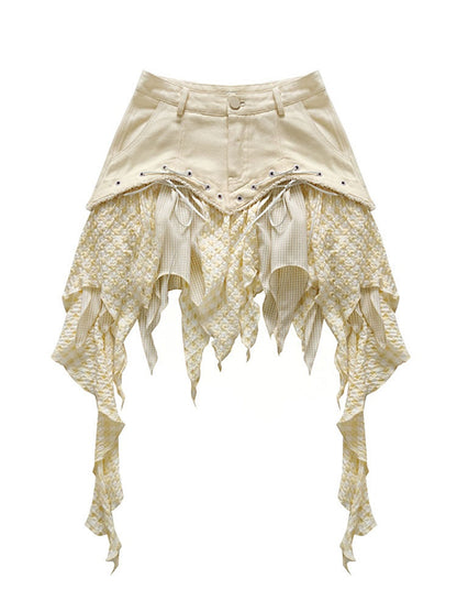 Light Yellow Handkerchief Skirt