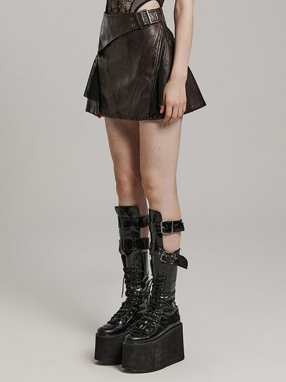 Coffee Punk Short Skirt