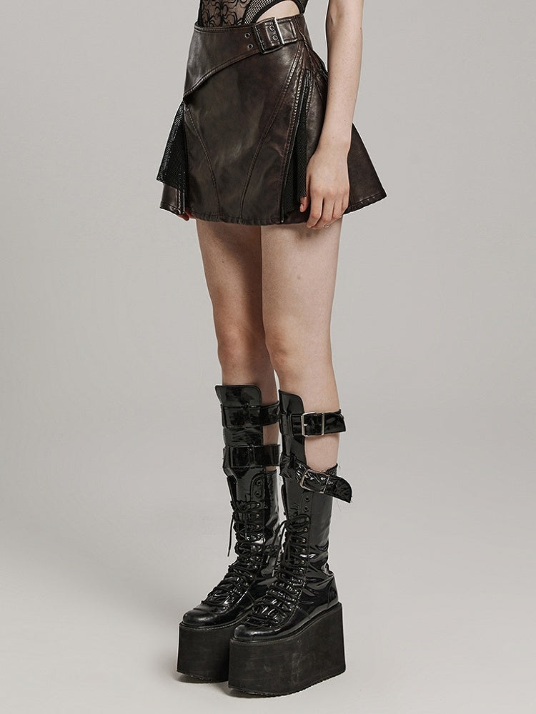 Coffee Punk Short Skirt