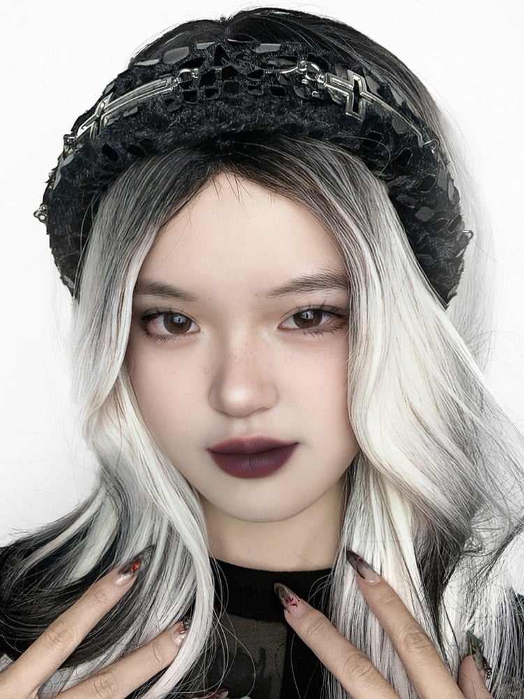 Gothic Cross Snake Skin Design Black KC