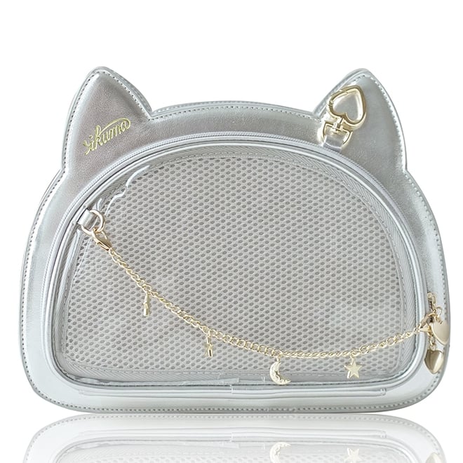 Silver Kitty Ita Tote Bag