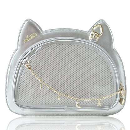 Silver Kitty Ita Tote Bag