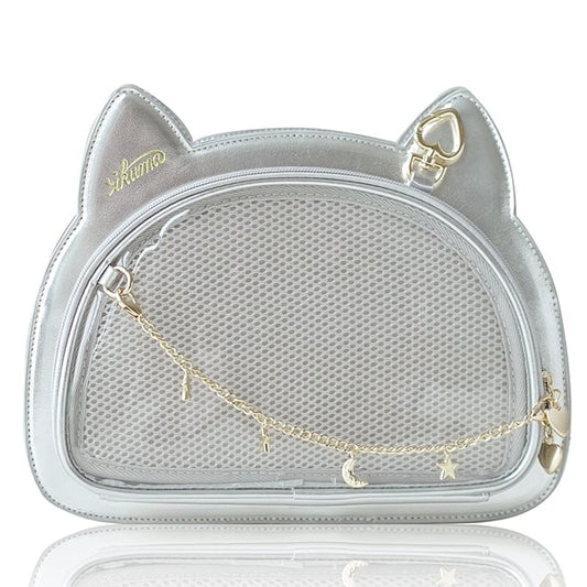 Silver Kitty Ita Tote Bag