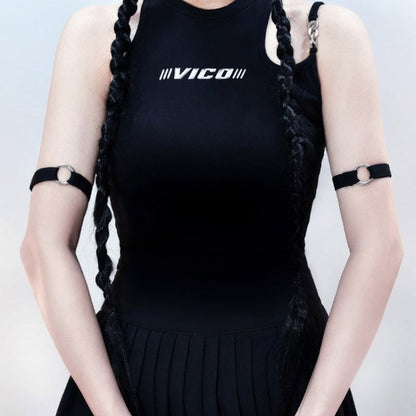 Black Cyberpunk Gothic Armlet