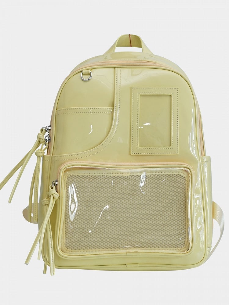 Polished Yellow PU Ita Backpack