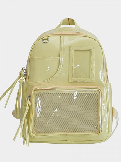 Polished Yellow PU Ita Backpack