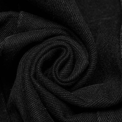 Black Punk Decayed Long Vest