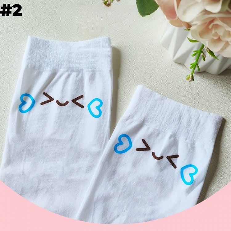 6 Options White Sweet Over Knee Stockings