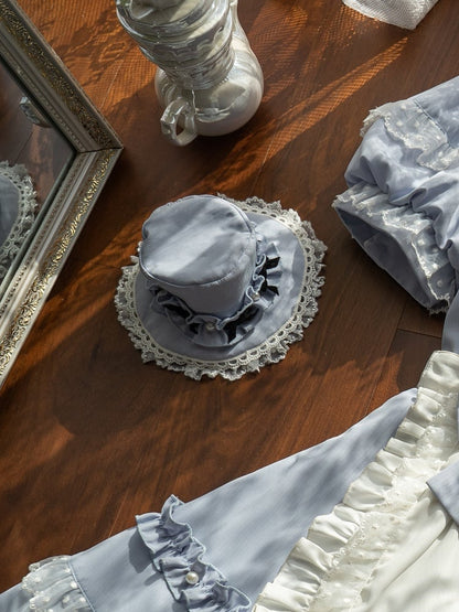 Clearance -Alice Blue Lolita Mini Hat