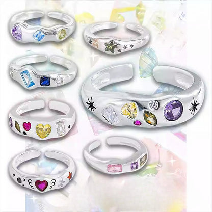 9 Options Y2K Bittersweet Rhinestone Decorated Ring