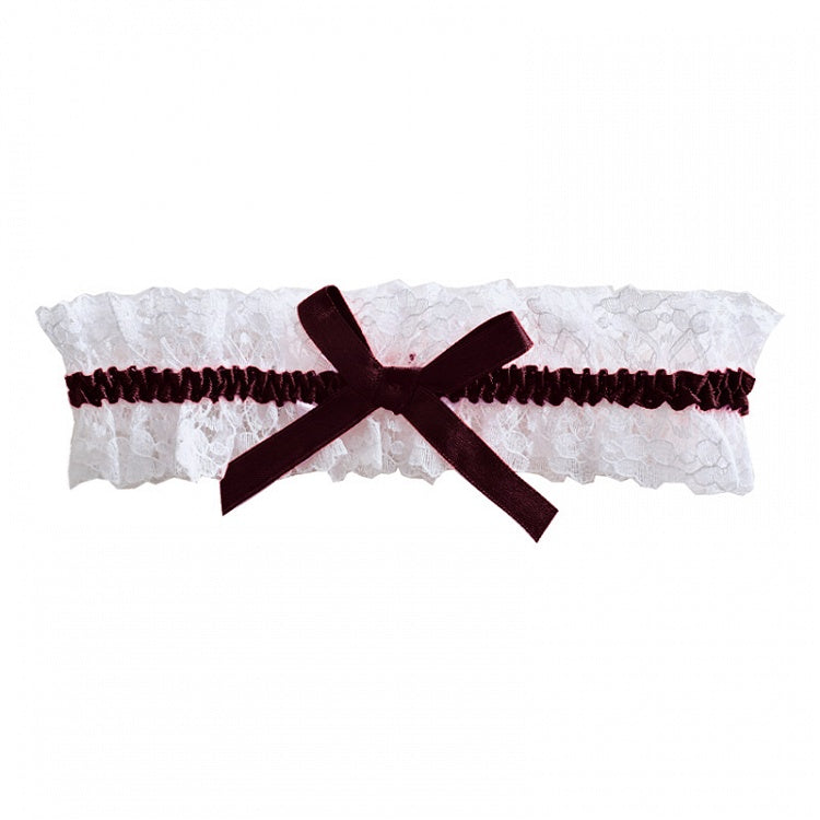 Black/Red Bowknot Punk Gothic Lace Garter