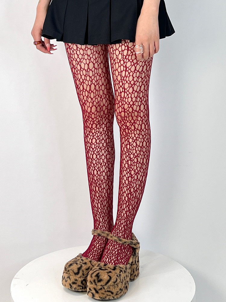 6 Color Options Y2K Cut-out Design Tights