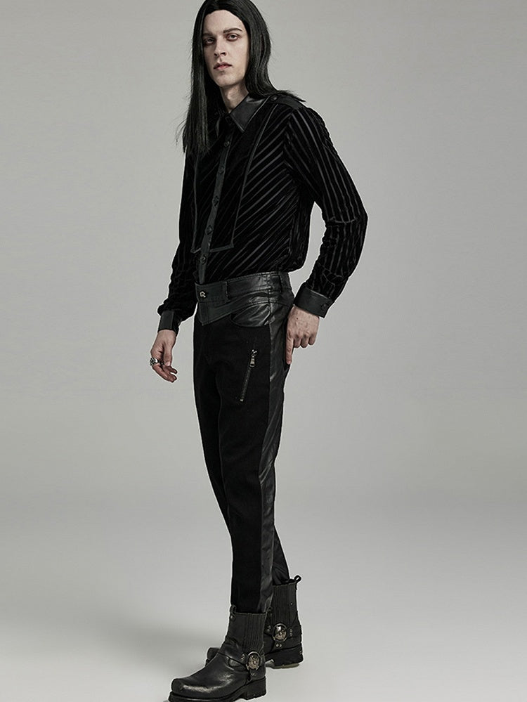 Black Military Men's Shirt