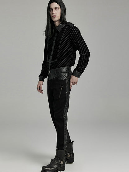 Black Military Men's Shirt