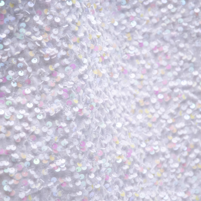 Sparkling White Sequin Tote Bag In Kawaii Style