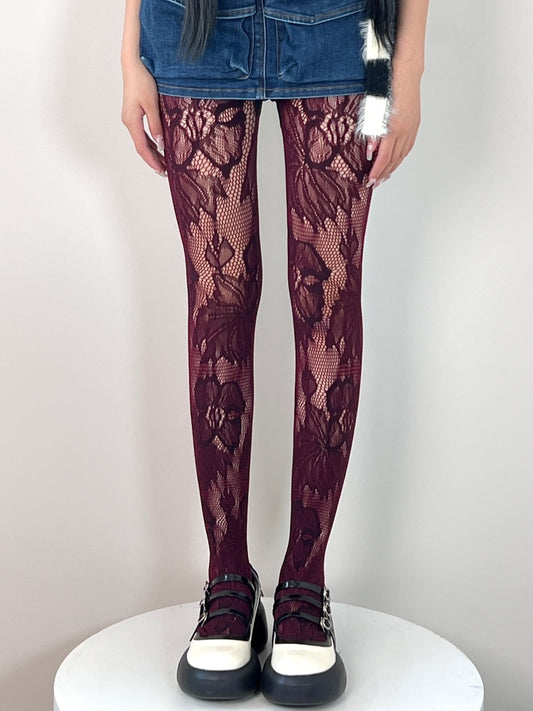 Purplr Hollow-out Design Tights