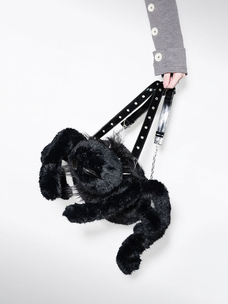 Black Spider Plush Backpack
