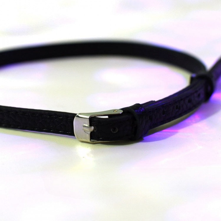 Black Cyberpunk Buckle Choker + Cross Charm Necklace