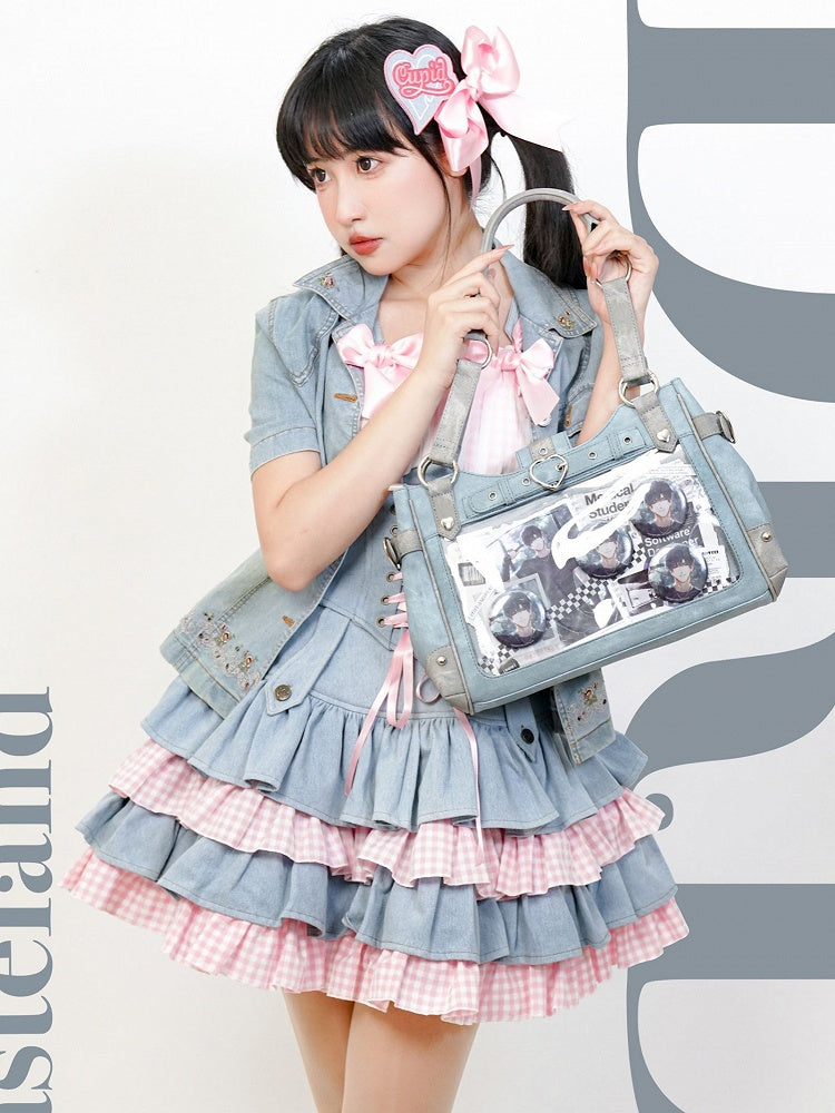 Cyan Motorcycle Ita Shoulder Bag