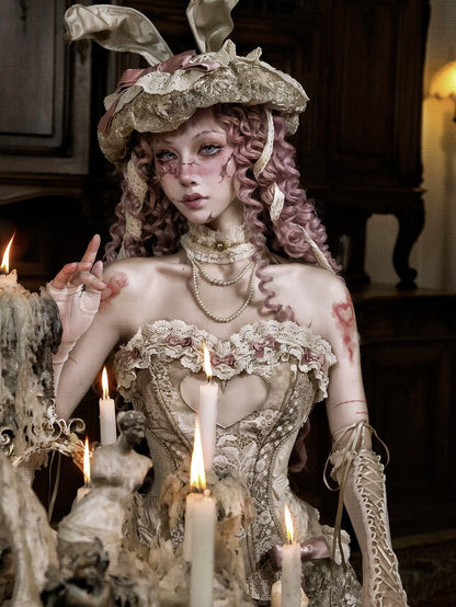 Victorian-Inspired Heart Corset – 16-Bone Silhouette Shaper