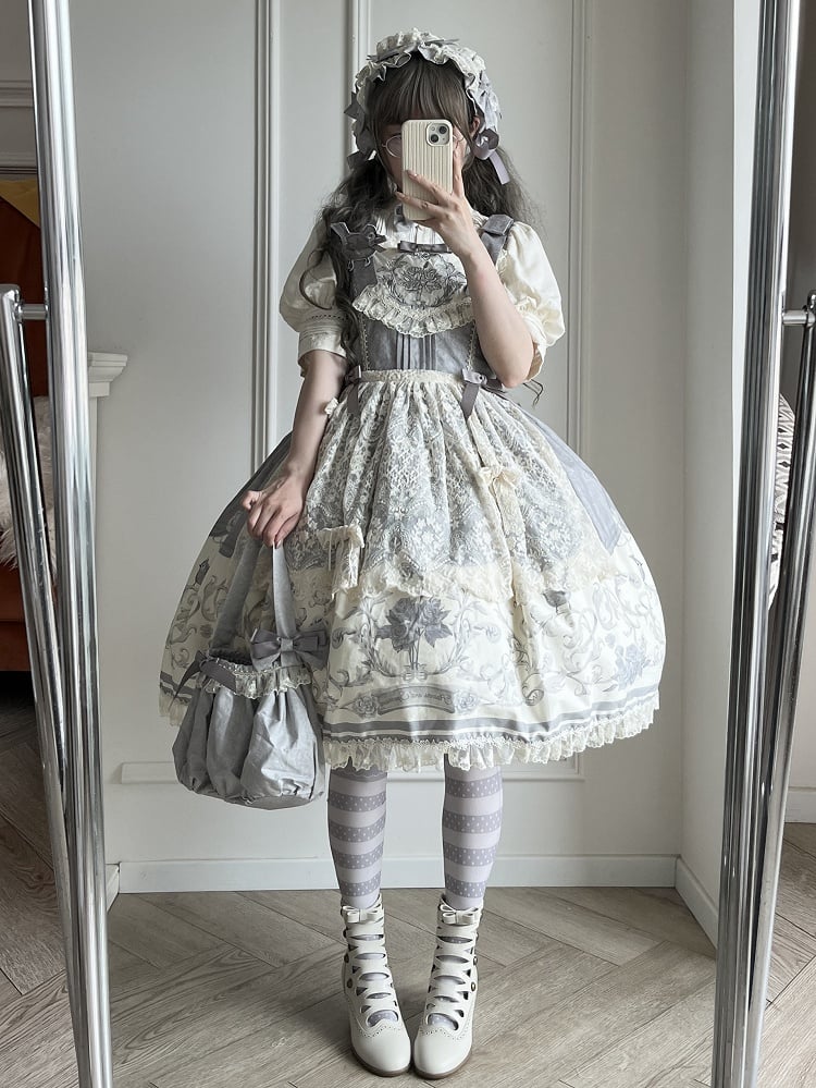 Pink / Blue / Gray Hand Bag