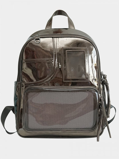 Mirror Surface Color Polished PU Ita Backpack
