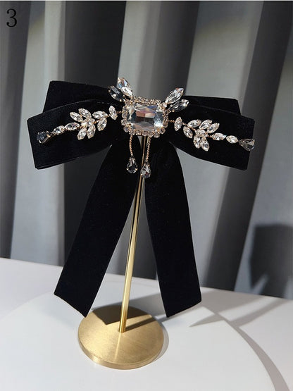 6 Options Rhinestone Decorated Bow Tie