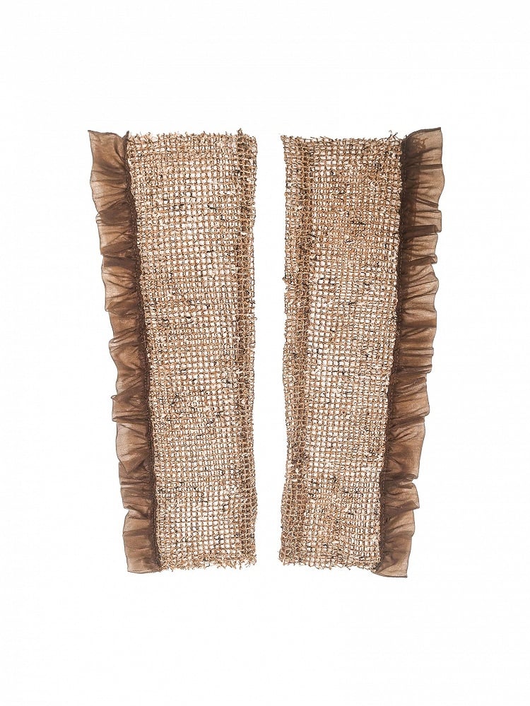 Wasteland Punk Summer Mesh Sleeves with Ruffles