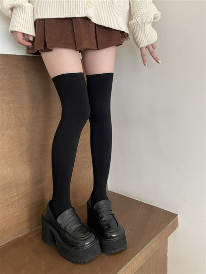 6 Color Options Vertical Stripe Stockings