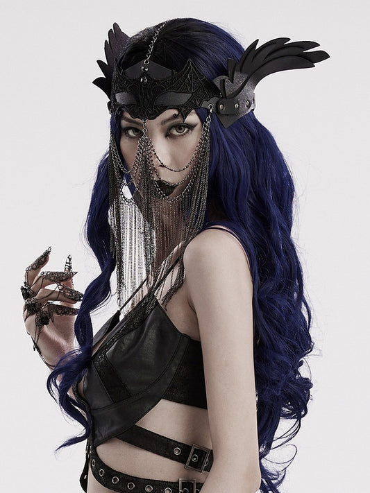 Black Punk Chain Mask