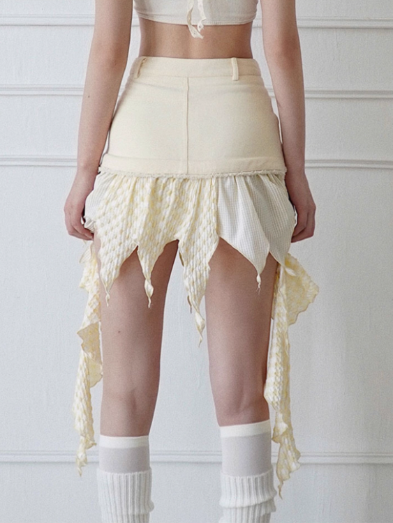 Light Yellow Handkerchief Skirt