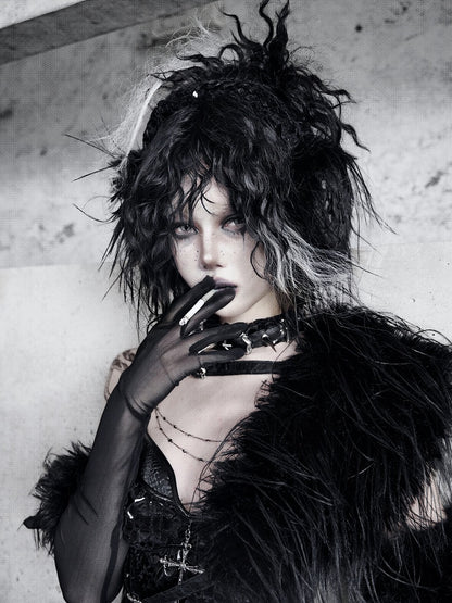 Black Fluffy Earmuffs