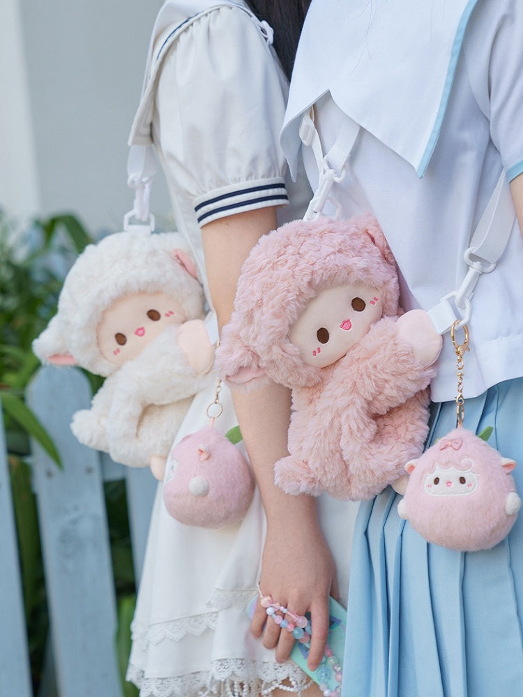 Cute Little Lamb White 21cm/28cm/40cm Plush Backpack/Crossbody