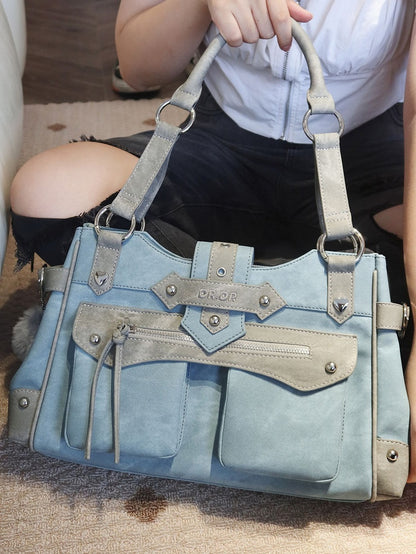 Cyan Motorcycle Ita Shoulder Bag