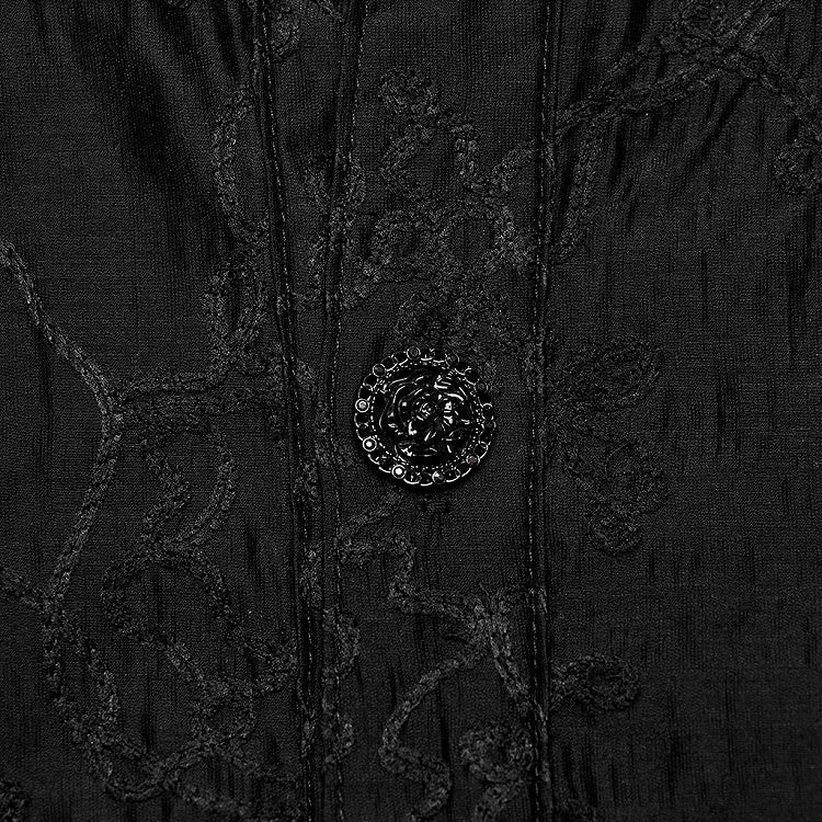 Goth Men's Embroidered Shirt