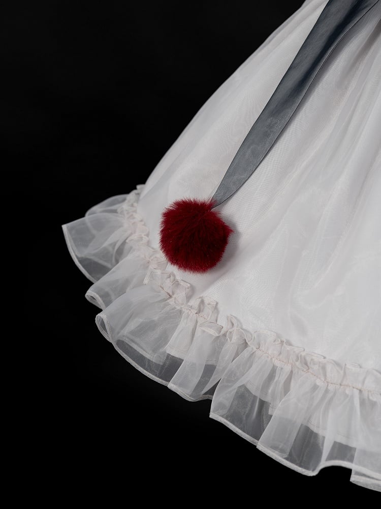 Halloween Clown Lolita Dress Black and White Pennywise Vibes