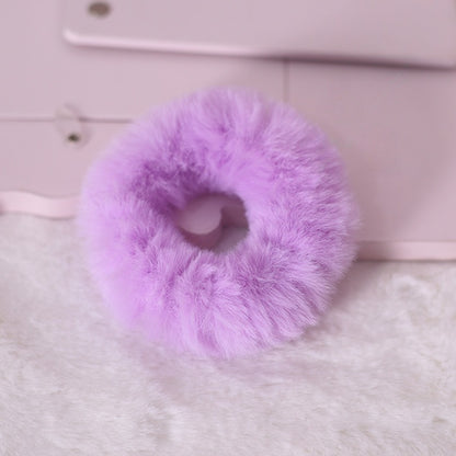 9 Colors Cute Lolita Plush Hair Tie