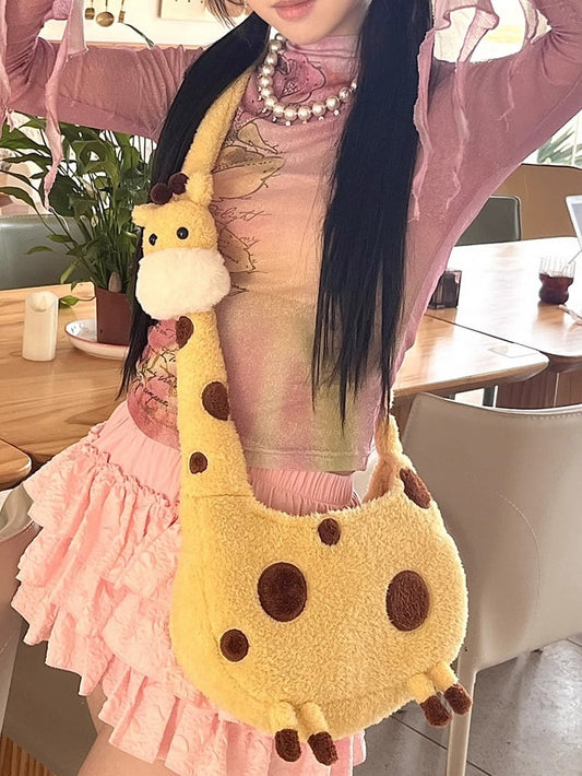 Yellow Giraffe Crossbody Bag