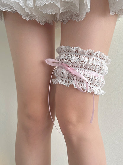 4 Color Options Lace Self-tie Lolita Leg Loop