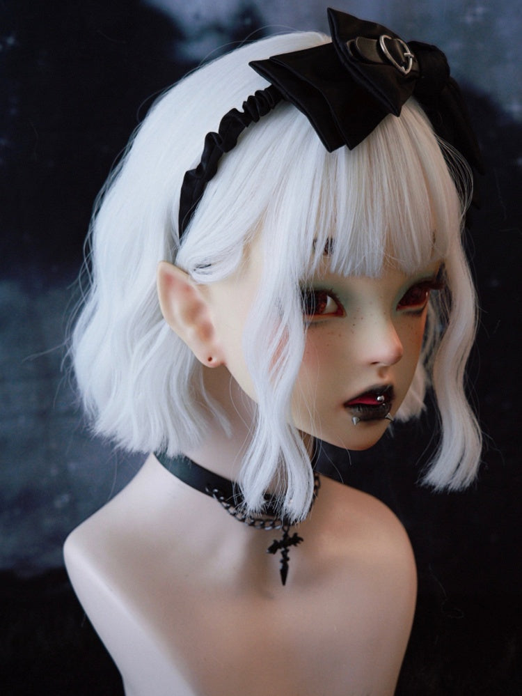 4 Options Black Gothic Buckle Decorated Bowknot KC