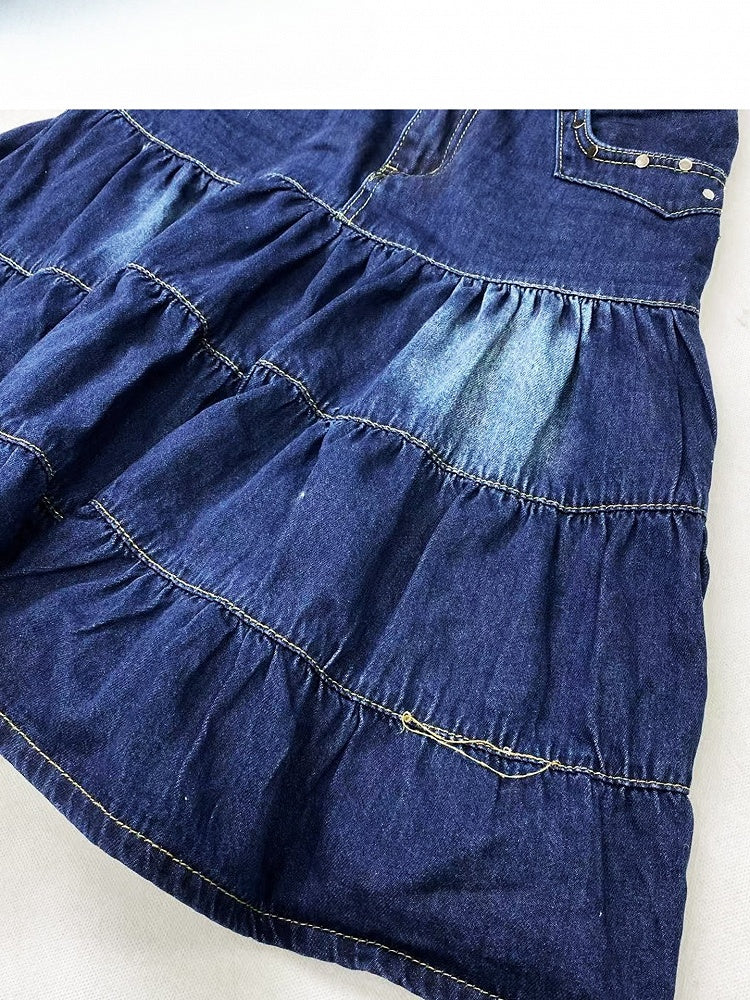 Blue Y2K Denim Skirt