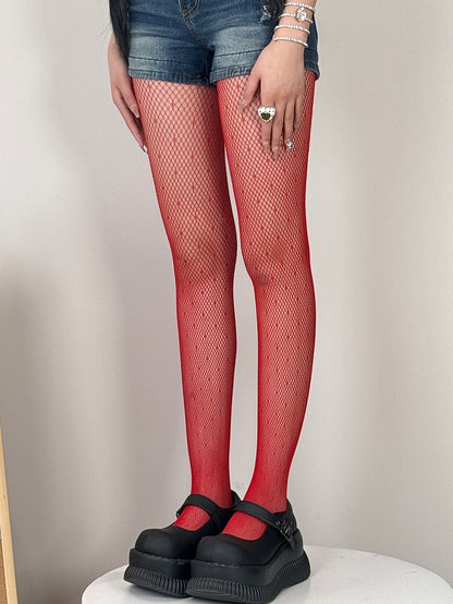 7 Color Options Y2K Polka-dot Pattern Tights
