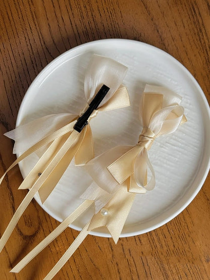 Champagne / Silver / Black&Gold Bowknot Hairclip