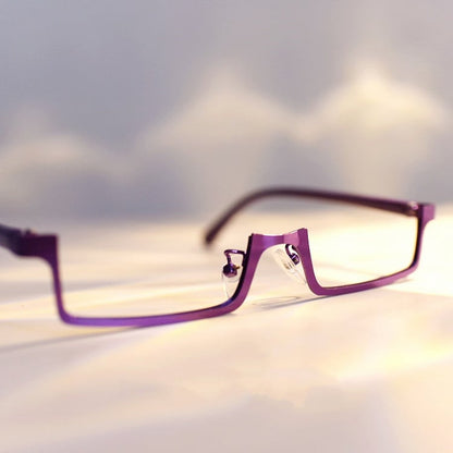 Cyberpunk Purple Eyeglass Frame
