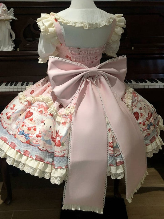 Pink / Blue / Yellow Big Bow