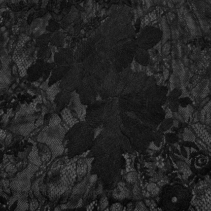 Black Goth Men's Floral Shirt